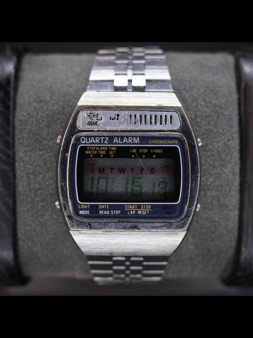 Vintage National Time LTD Quartz Alarm Chronograph Digital Mens Watch Hong Kong
